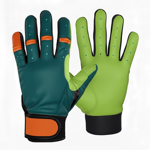 Gants de frappe de baseball en cuir Cabretta de qualité supérieure, haute adhérence, mitaines de frappe professionnelles, gants de sport d'équipe personnalisés, prix d'usine, ODM - Product Image 6