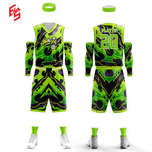 ชุดบาสเก็ตบอลสำหรับผู้ชายชุดบาสเก็ตบอลไซส์ใหญ่พิเศษระบายอากาศได้ดีมีโลโก้ตามสั่ง - Product Image 1