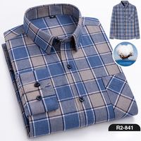 Kemeja Kantor Kasual Pria SK Berkualitas Tinggi 100% Katun, Slim Fit, Lengan Panjang, Kancing Tunggal, Kerah Turn-down, Musim Semi, Ukuran XL