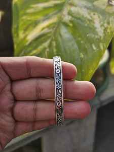 Nueva llegada de plata esterlina diseño de flores populares brazalete de Las Bahamas Vintage pulsera apilable mujeres joyería de moda al por mayor - Product Image 6