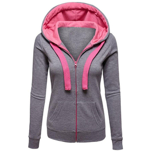 Sudaderas con capucha cortas clásicas para mujer, Jersey de invierno con patrón sólido, con forro Sudadera con capucha, sudadera térmica de longitud recortada para mujer - Product Image 3