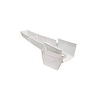 Gouttière durable en plastique PVC, design moderne, solution d'eau de pluie résistante aux intempéries pour les projets de toiture, fournisseur du Vietnam, OEM, ODM