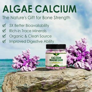 Vigo-Suplemento de Calcio <span class=keywords><strong>con</strong></span> Vitamina D3 K2 <span class=keywords><strong>Zinc</strong></span> para Hueso, Algas Calcio Magnesio Relación 2:1, Gomitas de Calcio 70 + Minerales Traza - Product Image 4