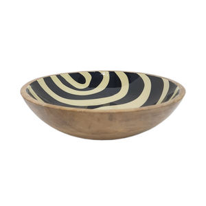 Tazón de fruta de forma redonda de madera con acabado natural para utensilios de cocina de mesa, ensaladera, hogar y hoteles, comida y aperitivos, cuencos para servir - Product Image 5