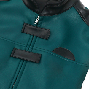 Chaqueta de cuero de motorista para hombre de colección de invierno de aspecto atractivo al por mayor chaqueta de cuero de estilo de lujo para hombre de fabricante al por mayor - Product Image 4