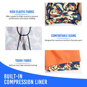 Pantalones Cortos Deportivos para Hombre, Cintura Elástica, Ligeros, Transpirables, para Gimnasio, Entrenamiento, Running - Product Image 2