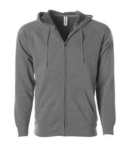 Global Blank Sweat à capuche Slim Fit pour hommes et femmes Sweats à capuche légers avec fermeture éclair Independent Trading Co Hoodies - Product Image 4
