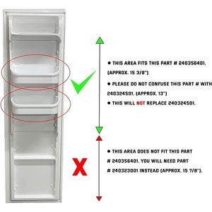 Frigidaire Refrigerator Door Bin 240356401 Compatible <b>Plastic</b> <b>Shelf</b> Replacement New Condition Electric Power for Household Use - Product Image 6