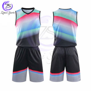 Nouvel arrivage de polyester 100% pour adultes et enfants vêtements de sport unisexe à séchage rapide respirants pour l'extérieur vêtements de basket-ball uniforme pour l'équipe bon fournisseur - Product Image 2