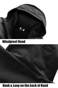 แจ็กเก็ตบุนวมมีฮู้ดสำหรับทุกเพศ, เสื้อแจ็คเก็ตกันน้ำระบายอากาศได้ดีเป็นมิตรกับสิ่งแวดล้อมปรับสีได้สำหรับกีฬากลางแจ้งเดินเขาใช้ได้ทั้งผู้ชายและ2024ฤดูหนาว - Product Image 4