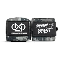 Bandes de compression pour poignets avec logo personnalisé, robustes, pour la musculation, le powerlifting et l'entraînement physique