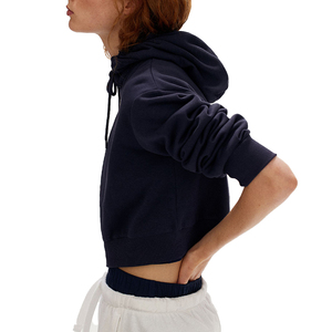 Bulk Full <b>Zip</b> <b>up</b> Pullover Hoodie Gym Sportswear Women's Tracksuit Top <b>Cropped</b> Hoodie Custom Embroidery Logo Design Hoodie - Product Image 5