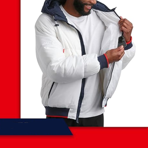 Chaqueta de invierno informal para hombre, abrigo de tela acolchada, prendas de vestir acolchadas con capucha, a prueba de viento y a prueba de viento - Product Image 3