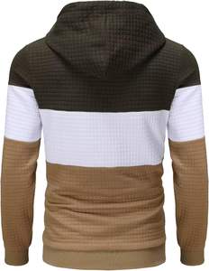 100% algodón Streetwear pulóver Sudadera con capucha impresión Digital Tie-Dye apliques diseño lavado con ácido Stonewashed sólido forrado frontal - Product Image 3