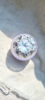 110 quilates de moissanita blanca de gran tamaño para la fabricación de joyas, diamante suelto hecho a mano.