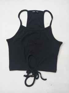 Ladies Summer Lace Short Cotton Knitted Tank <b>Tops</b> with <b>Crop</b> Design - Product Image 4