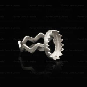 Best Selling Sterling Solid Silver 8x10mm Oval Shape Thunder Band Semi Mount <b>Blank</b> Bezel Set <b>Ring</b> Good for Gemstone and Resin - Product Image 5