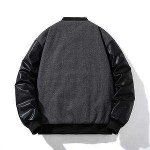 เสื้อแจ็กเก็ตเบสบอลย้อนยุคฮิปฮอปสตรีทเสื้อแจ็กเก็ตแต่งกระดุมสำหรับทั้งผู้ชายและผู้หญิง #835 - Product Image 5