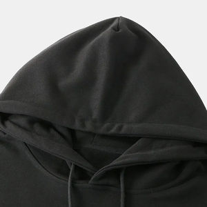 Sudadera con capucha de algodón grueso y pesado de gran tamaño para mujer Sudadera con capucha con logotipo personalizado con diseño forrado para el invierno - Product Image 4