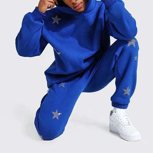 Survêtement pour homme Streetwear 100% coton avec logo personnalisé Ensemble de jogging extérieur léger et personnalisé - Product Image 5