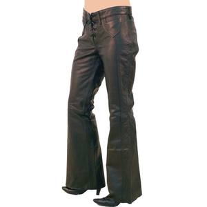 Pantalon en cuir pour homme, cuir véritable, coupe ajustée élégante, style motard, vêtement tendance, durable, doux, extensible, de haute qualité, respirant - Product Image 4