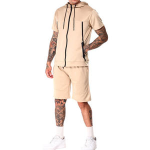 Venta superior verano Camo hombres pantalones cortos y Sudadera con capucha conjunto Kamu 100% algodón pantalones cortos conjuntos 2 piezas conjuntos entrenamiento camuflaje - Product Image 4