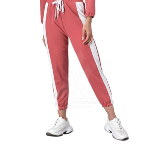 Conjunto de chándal de verano de algodón 100% personalizado para mujer, ropa deportiva de gimnasio de dos piezas con estampado de logotipo transpirable, traje para correr y yoga, OEM ODM - Product Image 6