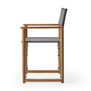 Chaise de loisirs moderne en bois massif avec pieds en teck écologique pour l'extérieur dans le parc de la villa ou dans la nature avec un design durable - Product Image 4