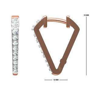 Bali Lab Boucles d'oreilles en diamant glamour ethnique de style bohème 10K 14K 18K Or plaqué rhodium Boucles d'oreilles Plusieurs options disponibles - Product Image 2