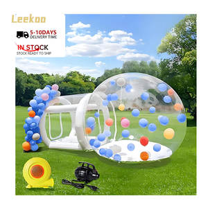 Tienda de campaña de PVC inflable transparente con soplador, casa de burbujas, cúpula inflable, bombas de aire eléctricas para acampar familiar - Product Image 1