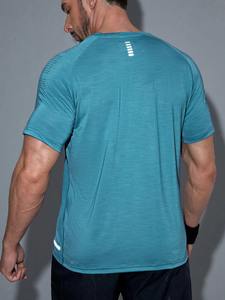 Meilleure vente t-shirt en coton et polyester pour hommes pour l'été au prix d'usine derniers modèles de t-shirts de gym et de fitness pour hommes - Product Image 2