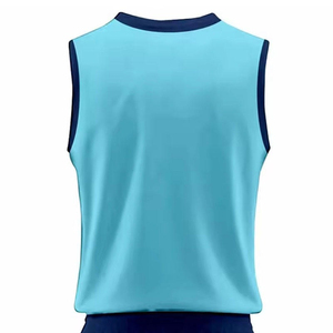 Uniforme de voleibol sin mangas con cuello en V y logotipo personalizado de alta calidad para hombres Conjuntos de nuevo diseño de Mukka Sports La mejor calidad con Oem - Product Image 5