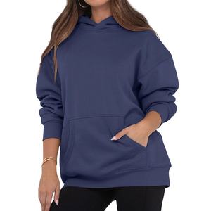 Sudadera con Capucha Ecológica para Mujer, Color Sólido, 100% Algodón, Acabado Lavado, Secado Rápido, Transpirable, Bordado 3D - Product Image 1