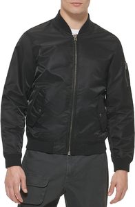 Personalizado de alta calidad de negocios hombre Blazer satén a prueba de viento Bomber Puffer chaqueta para el invierno último diseño de doble botonadura de cierre - Product Image 6
