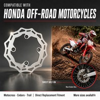 Disque de frein arrière 220 mm pour moto tout-terrain Honda XLR250R XR250 XR400R XR600 XR650 - Pièces de moto tout-terrain