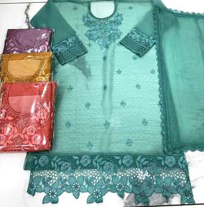 Diseñador moderno sin coser bordado a mano hermosos trajes de fiesta Premium moda india-estilo tradicional hacia adelante - Product Image 1