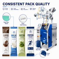 Machine d'emballage automatique de petits sachets de poudre en acier inoxydable 304, contrôlée par PLC, avec dosage précis et scellage stable pour les protéines