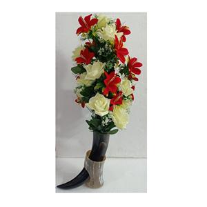 Ensemble de pots de fleurs en corne solide en métal écologique Vaisselle décorative pour hôtel et fête Articles de couverts - Product Image 1