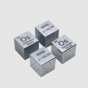 Osmium Metal (Os)-High Density Rare <b>Earth</b> Metal (Including Cerium) in Cubes <b>for</b> Industrial & Research Use - Product Image 1