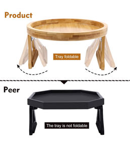 Cajón de cocina de madera, organizador de cajones de cocina, bandeja para cubiertos, bandejas de almacenamiento de bambú, Color bambú Natural multifunción - Product Image 4