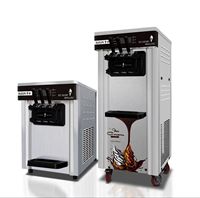 IJsmachine 20-28L/uur, commercieel, vrijstaand, fruit soft serve, 3 smaken, Energy Star gecertificeerd, 5 jaar garantie, VS/UAE