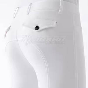 Medias de equitación transpirables para mujer Pantalones ecuestres cómodos con bolsillo En stock - Product Image 3