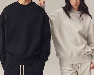 Wholesale Custom Design 100% Cotton Oversized Crewneck Sweatshirt <b>Men's</b> Oversized Sweatshirts OEM Blank Crewneck Sweatshirt - Product Image 2