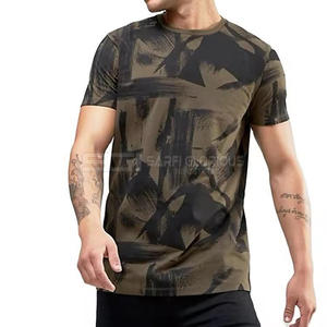 Professionnel fabrique Hip Hop hommes t-shirt 2025 nouveau Design Gym ajusté Sublimation hommes t-shirt pour vêtements de rue - Product Image 1
