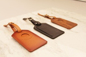 Etiqueta de cuero para equipaje de viaje, etiqueta de maleta informal a la moda, iniciales grabadas, accesorios de viaje esenciales, regalo, 2017 - Product Image 4