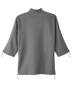 Cuidado del hogar Hombres Cremallera Post Cirugía Recuperación Sudadera Cuarto de manga Camisa Lado abierto Snap Quimio Diálisis Ropa adaptable - Product Image 2