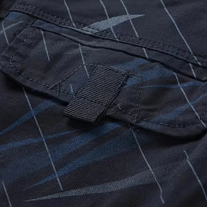 Street Wear doux au toucher Short cargo d'été respirant de haute qualité à la mode à prix de gros imprimé géométrique avec plusieurs poches - Product Image 6