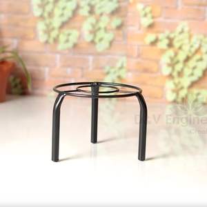 Maceta de hierro para interior/exterior/soporte para plantas para decoración de jardín o balcón del hogar Soporte redondo tipo B Juego de 12 decoración para el hogar y el jardín - Product Image 2