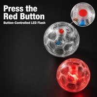 Balle de jeu transparente pour animaux de compagnie, résistante aux morsures, rechargeable, colorée, pour chien, pour mâcher, jouer et nettoyer les dents
