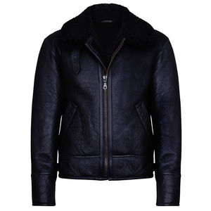 Chaqueta de piel de vaca auténtica hecha a medida para hombre, chaqueta de piel de alta calidad para invierno - Product Image 1